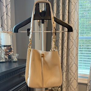 Rebecca Minkoff Cream Crossbody Bag with Gold Accents shoulder bag option